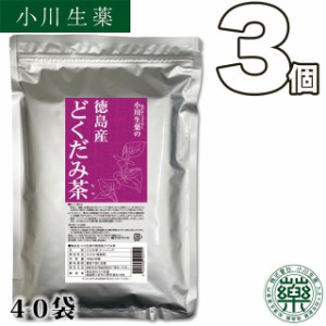 【送料無料】小川生薬 徳島産どくだみ茶 3g×40袋 3個セット