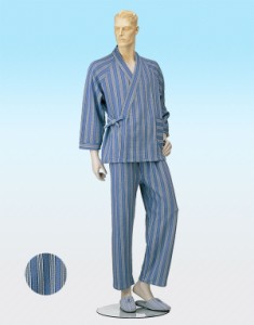 パジャマ型ねまき　Ｎｏ.２６　紳士　Ｍ・Ｌ(秋冬用)　c0811-99-2