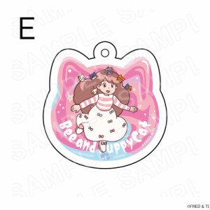 【予約 06/23 入荷予定】 ビーとパピーキャット アクリルキーホルダー（猫型）Ｅ  グッズ