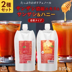 サンザシドリンク ナトゥリー サンザシ濃縮エキスとサンザシ＆ハニー 各250gセット 山査子 さんざし ドリンク