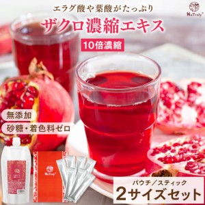 ザクロジュース ナトゥリー 有機ザクロ濃縮エキス250gとザクロ濃縮エキススティック20g×7本 10倍濃縮 [初回限定5セットまで] ざくろジュ