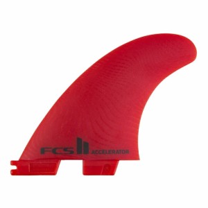 【FCS2 フィン】FCS2 ACCELERATOR NEO GLASS Eco Blend TRI FIN RED FCS II エフシーエス サーフィン フィン