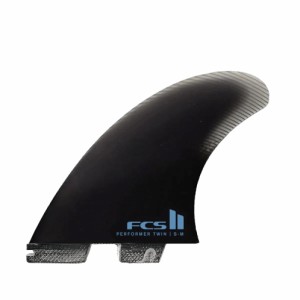 FCS2 PERFORMER PG TWIN + 1 FIN BLACK FCS II PERFORMER TWIN + 1 FIN SET ツイン+スタビライザー フィン 送料無料