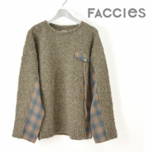 Faccies ファッチーズ DOCKING KNIT ドッキングニット メンズ チェック柄 FCS19WF008 【2019 新作】 