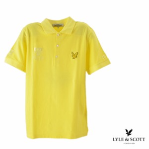 Lyle&Scott / ライルアンドスコット 刺繍ポイントポロシャツ メンズ 夏 半袖 イエロー