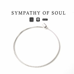 シンパシーオブソウル ベネチアン ボックス チェーン アンクレット シルバー sympathy of soul ギフト