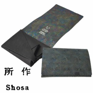 所作 財布 鮫小紋 レザー ショート ウォレット1.0  shosa No,No,Yes! 【正規販売】