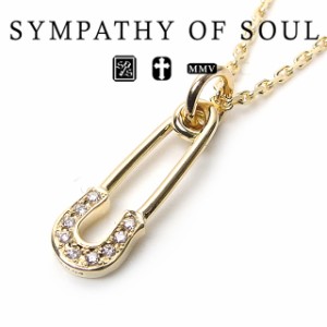 シンパシーオブソウル ネックレス セーフティーピンチャーム - K18イエローゴールド w/ダイヤモンド sympathy of soul