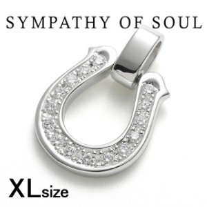 シンパシーオブソウル P2303SLD エクストララージホースシューペンダント シルバー w/LGダイヤモンド sympathy of soul