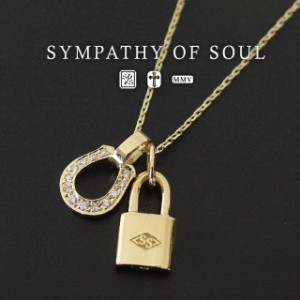 シンパシーオブソウル sympathy of soul スモールホースシュー & キーチャーム ネックレス セット- K18イエローゴールド w/ダイヤモンド