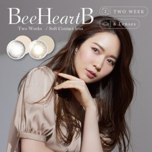 カラコン 2week ビーハートビー ツーウィーク 1箱6枚 Bee Heart B 2week 度あり 度なし 14.0mm 2週間 2ウィーク カラーコンタクト 低含水