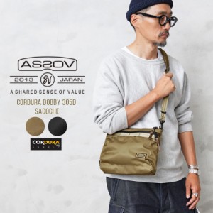 ポイント2倍！AS2OV アッソブ 061417 CORDURA DOBBY 305D SACOCHE サコッシュ / ショルダーバッグ【Cx】【T】｜斜めがけ カバン メンズ 