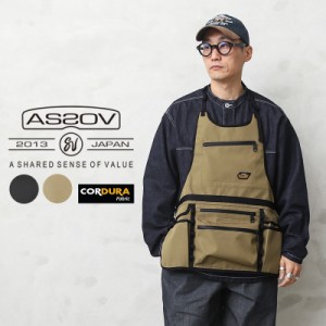 ポイント2倍！AS2OV アッソブ 142000 WATER PROOF CORDURA 305D APRON エプロン【Cx】【T】｜ミリタリー ワーク アウトドア かっこいい 