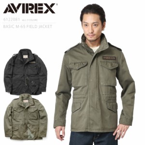 AVIREX アビレックス 6122081 BASIC M-65 フィールドジャケット【Cx】【7833252026】【T】｜ミリタリー アウター メンズ コットン カーキ