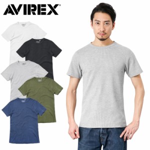 ポイント10倍！AVIREX アビレックス デイリーウエア 6123509 S/S サーマル クルーネック Tシャツ / メンズ カットソー ミリタリー 半袖【