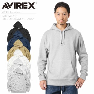 ポイント10倍！AVIREX アビレックス 6193593 デイリーウエア プルオーバー スウェットパーカー【Cx】【7839931002】【T】