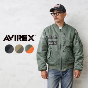 AVIREX アビレックス 6122136 REVERSIBLE STENCIL MA-1フライトジャケット【Cx】【T】｜ミリタリージャケット ブルゾン メンズ アウター 