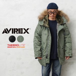 AVIREX アビレックス 7833952023 THERMOLITE N-3B フライトジャケット COMMERCIAL MODEL リアルファー【Cx】【T】｜メンズ アウター ミリ