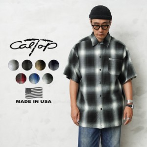 Cal Top キャルトップ CLTP2000S PLAID S/S SHIRT プラッド オンブレチェック シャツ MADE IN USA【T】