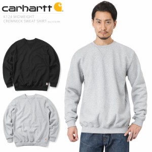 Carhartt カーハート K124 ミッドウェイト クルーネック スウェットシャツ【T】｜トレーナー ヘビーオンス メンズ おしゃれ ストリート 