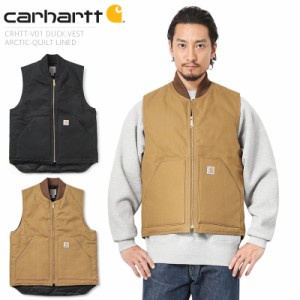 Carhartt カーハート CRHTT-V01 ARCTIC キルトライニング ダックベスト【T】｜アウター メンズ 保温 アメカジ おしゃれ ブランド ワーク