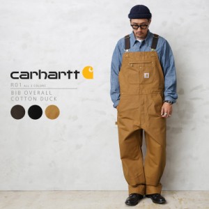 Carhartt カーハート R01 BIB OVERALL COTTON DUCK ビブ オーバーオール コットンダック【T】｜サロペット オールインワン ワークパンツ 