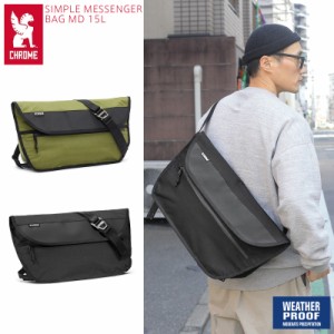 CHROME クローム BG-332 SIMPLE MESSENGER BAG MD シンプル メッセンジャーバッグ ミドルサイズ【T】 【Cx】｜ ショルダーバッグ 自転車 