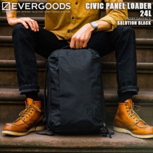 EVERGOODS エバーグッズ CIVIC PANEL LOADER 24L バックパック / デイパック SOLUTION BLACK【Cx】【T】