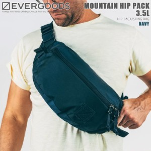 EVERGOODS エバーグッズ MOUNTAIN HIP PACK 3.5L マウンテンヒップパック / スリングバッグ NAVY【Cx】【T】｜ボディバッグ ウエストバッ