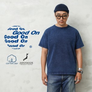 Good On グッドオン GOST-2109IS S/S ヘビー クルーネックTシャツ 9oz INDIGO SHAVE 日本製【Sx】【T】