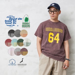 Good On×SIERRA DESIGNS 1520（2302）64 S/S クルーネックTシャツ【Sx】【T】｜メンズ レディース トップス 半袖 Tシャツ 米綿 USAコッ