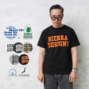 Good On×SIERRA DESIGNS 1524（2304） S/S ”DESIGNS YOU’LL LIKE IT” Tシャツ 日本製【Sx】【T】｜メンズ 半袖Tシャツ ロゴ ブランド