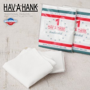 HAV-A-HANK ハバハンク 16”×16” HANDKERCHIEFS ハンカチ【T】｜メンズ タオル バンダナ 大判 40cm ブランド おしゃれ 綿 コットン100%