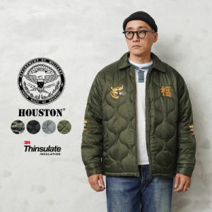 HOUSTON ヒューストン 51267 NYLON RIPSTOP ベトナムジャケット TIGER【Cx】【T】｜メンズ アウター 大きいサイズ ダウンジャケット 中綿