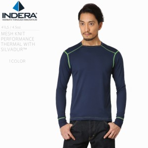 INDERA MILLS インデラミルズ 41LS メッシュニット パフォーマンス サーマル アンダーシャツ with Silvadur【T】