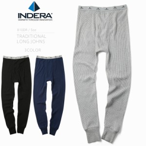 INDERA MILLS インデラミルズ 810DR LONG JOHNS アンダーパンツ【T】｜スパッツ レギンス 股引 保温 暖かい インナー 無地 黒 ブラック 