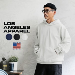 LOS ANGELES APPAREL ロサンゼルスアパレル HF09GD 14oz ガーメントダイ ヘビーフリース フード付きプルオーバー スウェットシャツ MADE 