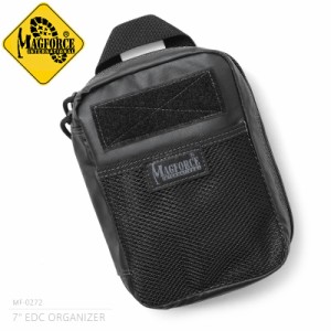 MAGFORCE マグフォース MF-0272 7” EDC Organizer オーガナイザー ポーチ【T】｜小物入れ ベルクロ コンパクト ウォレット メッシュ グ