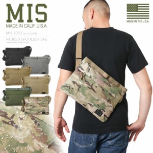 ミリタリー バッグ / MIS エムアイエス MIS-1003 CORDURA NYLON パデッドショルダーバッグ / ボディーバッグ MADE IN USA【Sx】【T】 / 