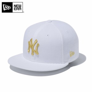 【メーカー取次】NEW ERA ニューエラ 9FIFTY ニューヨーク・ヤンキース ホワイトXゴールド 13562083 キャップ【Cx】【T】