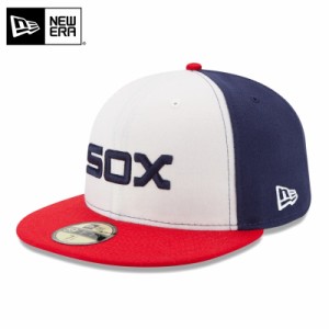 【メーカー取次】NEW ERA ニューエラ 59FIFTY MLB On-Field シカゴ・ホワイトソックス ホワイトXネイビーXレッド 13555012 キャップ【Cx