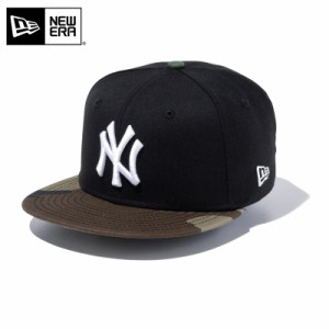 【メーカー取次】NEW ERA ニューエラ Youth キッズ用 9FIFTY MLB ニューヨーク ヤンキース ブラックXウッドランド 13565783 キャップ【Cx