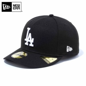 【メーカー取次】NEW ERA ニューエラ MLB Pre-Curved 59FIFTY ロサンゼルス・ドジャース ブラックXホワイト 13561937 キャップ 【Cx】【T