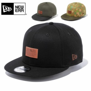 NEW ERA ニューエラ 9FIFTY ダックキャンバス レザーパッチ スエードバイザー キャップ【Cx】【T】|ワークキャップ メンズ レディース
