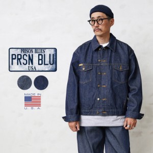 PRISON BLUES プリズンブルース PRBS200 デニム ウエスタンジャケット MADE IN USA 14.75oz【T】｜デニムジャケット Gジャン カウボーイ