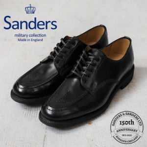 SANDERS サンダース MILITARY COLLECTION 1137B ミリタリー ブロードアロー エプロン ダービーシューズ【Cx】【T】｜メンズ 革靴 本革 ビ