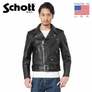 ポイント10倍！Schott ショット 7007 613US VINTAGE ONESTAR ライダースジャケット【Cx】【T】｜メンズ アウター 革ジャン ダブルライダ