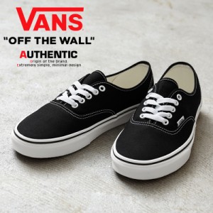 VANS ヴァンズ VN000EE3BLK AUTHENTIC スニーカー USA企画【Cx】【T】｜メンズ 靴 アメリカ規格 スケート ストリート カジュアル ブラン