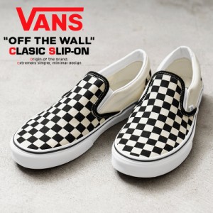 VANS ヴァンズ VN000EYEBWW CLASSIC SLIP-ON スニーカー Checkerboard BLACK / WHITE USA企画【Cx】【T】｜メンズ 靴 シューズ スリッポ