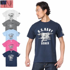 新品 米軍 U.S.NAVY SEALS ロゴ プリント Tシャツ【T】